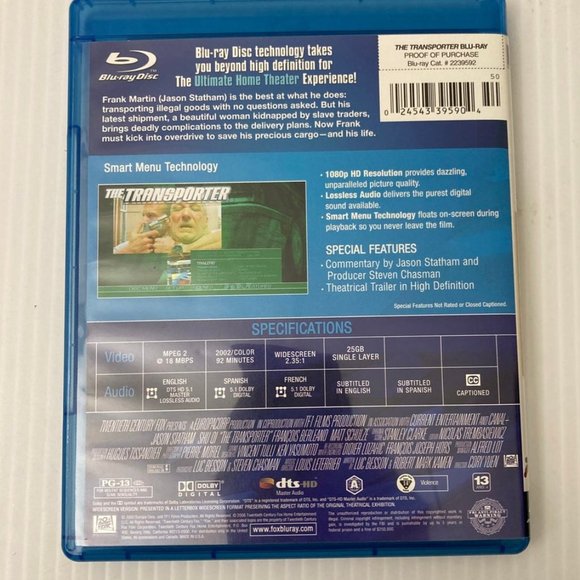 The Transporter (Blu-ray Disc, 2006) - Picture 3 of 3